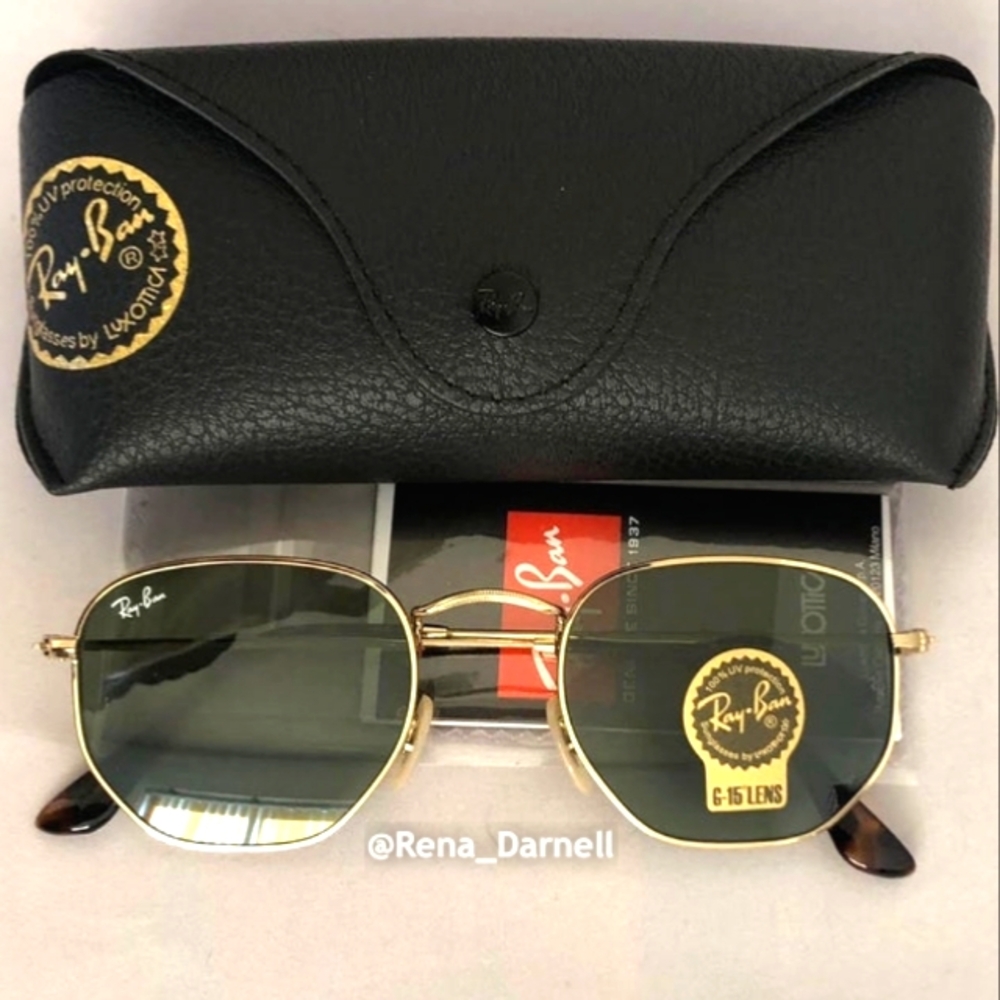 Ray-Ban Hexagonal RB3548N Green Lens New
